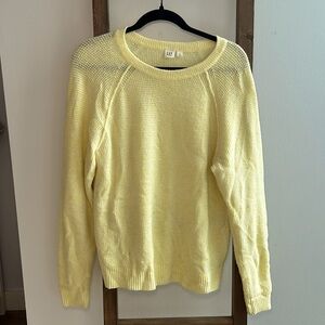 Gap yellow summer sweater. Waffle knit. Perfect for spring!